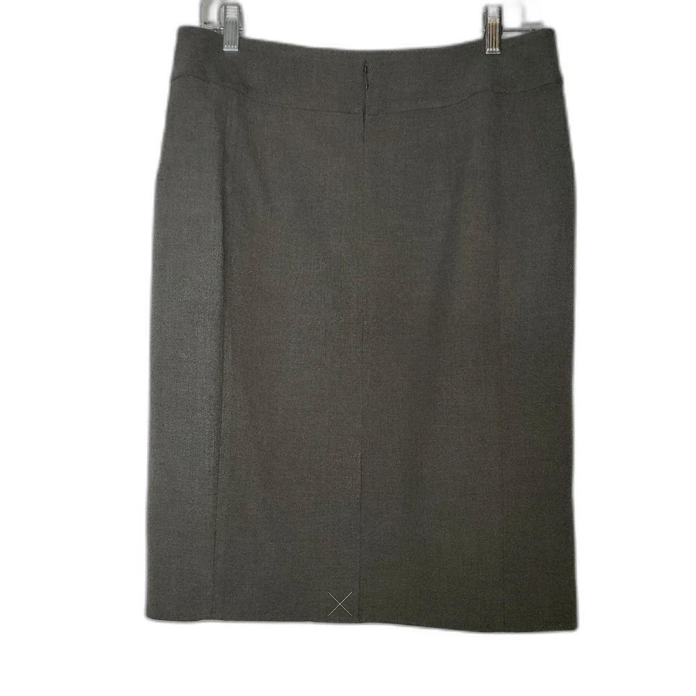LOFT Gray Straight Skirt Work Office Business Professional Womens Size 10